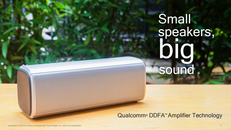 Qualcomm ra mắt công nghệ amplifier mới mang lại chất lượng âm thanh tốt hơn cho loa không dây