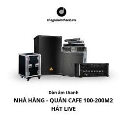 NHÀ HÀNG - QUÁN CAFE 100-200M2 - HÁT LIVE