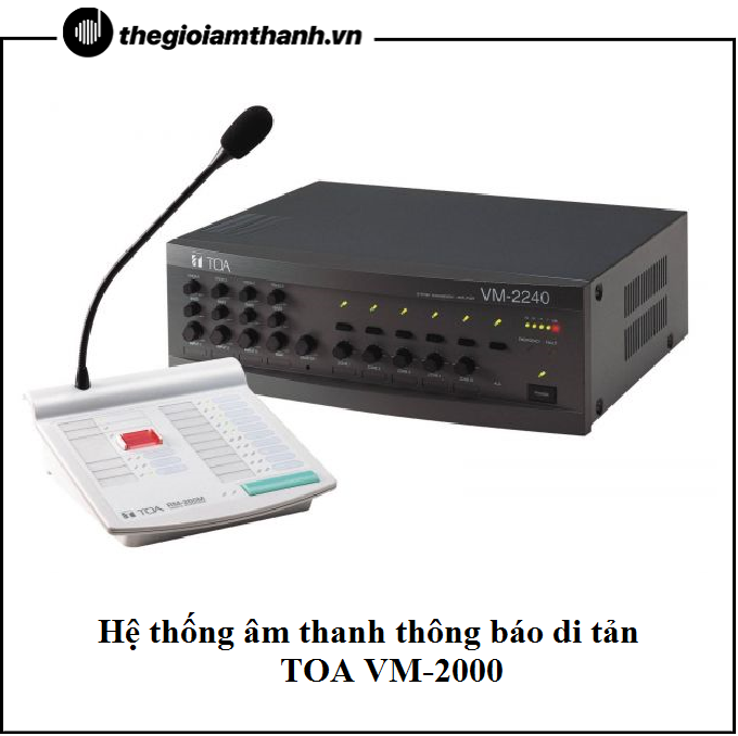 Hệ thống âm thanh TOA VM-2000 được sản xuất với công nghệ tiên tiến, mang đến chất lượng âm thanh tuyệt vời cho những không gian phức tạp và rộng lớn. Hãy xem hình ảnh liên quan để thấy sự chuyên nghiệp và uy lực của hệ thống âm thanh này.